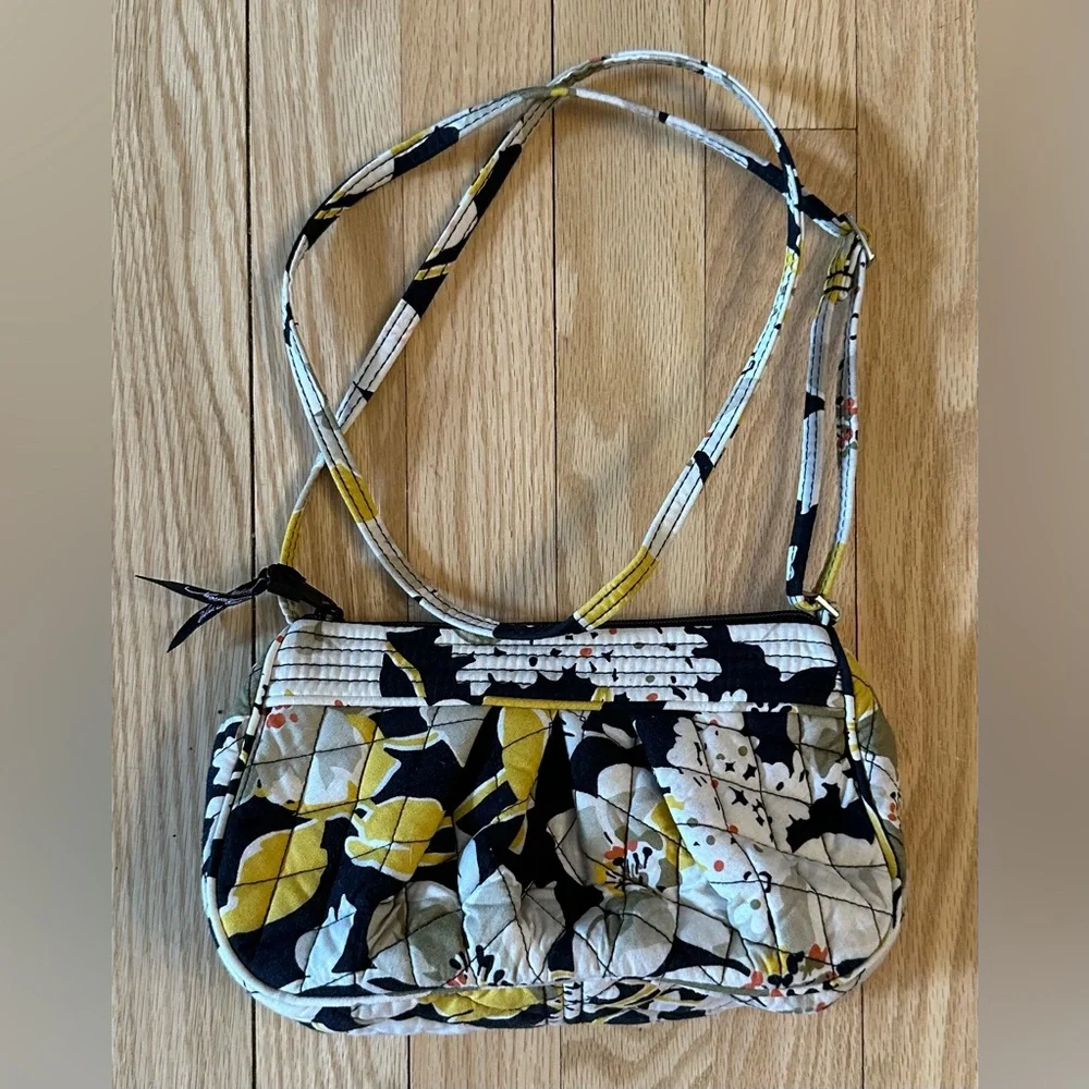 Vera Bradley Frannie Dogwood Quilted Crossbody Bag